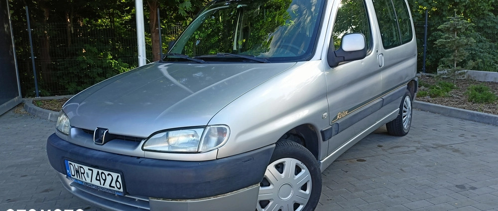 Peugeot Partner cena 4550 przebieg: 376000, rok produkcji 2000 z Wrocław małe 742